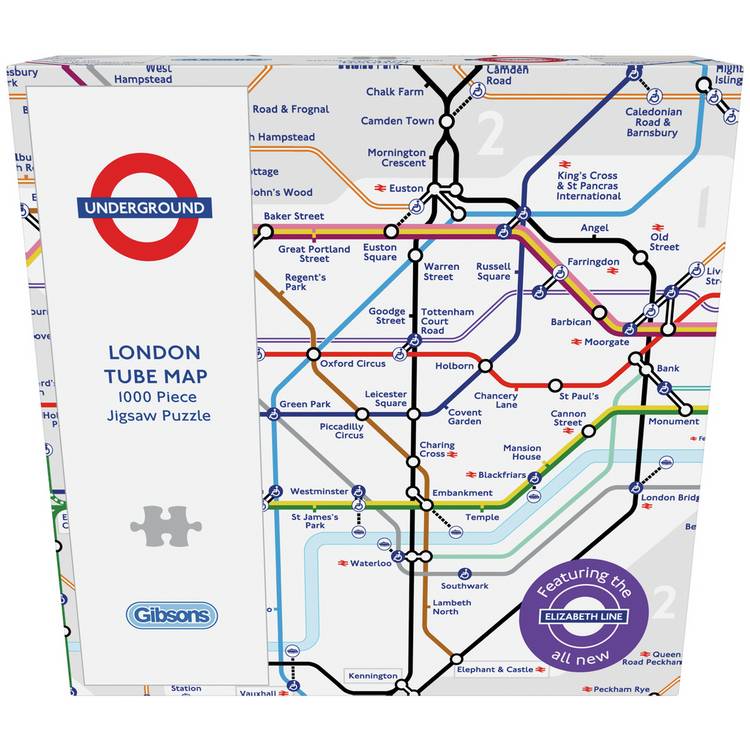Gibsons jigsaw puzzle Tube map 1000 pieces (British brand)