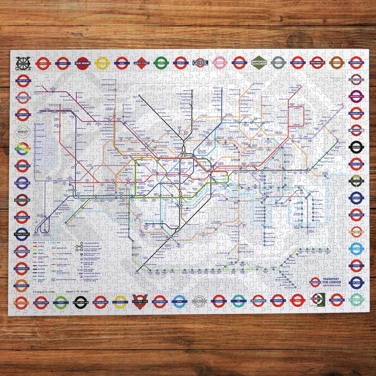 Gibsons jigsaw puzzle Tube map 1000 pieces (British brand)