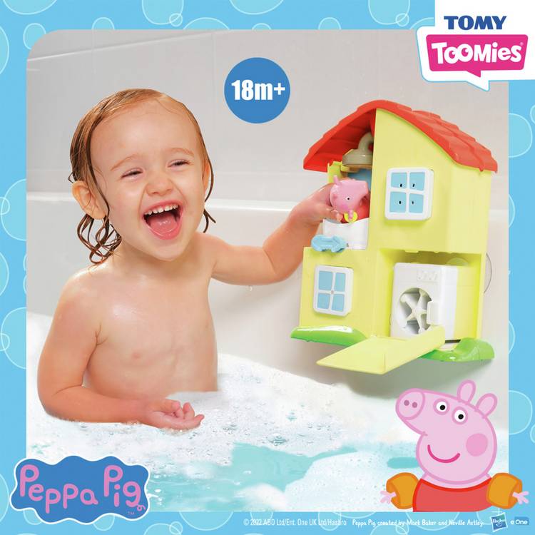 Peppa Pig Tomy House Bath Playset, imported from the UK