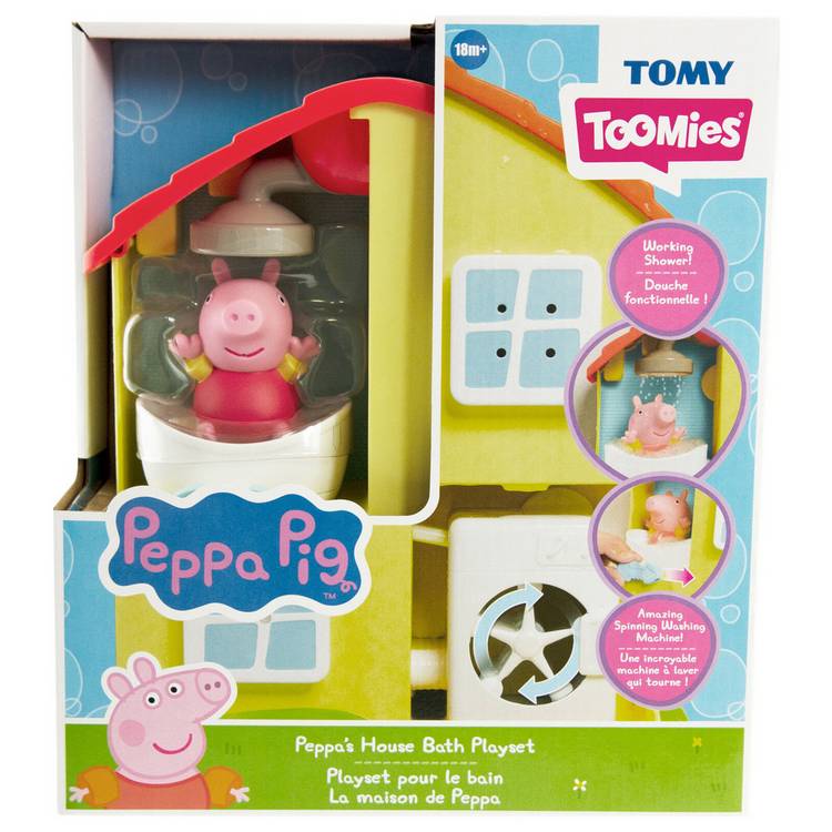 Peppa Pig Tomy House Bath Playset, imported from the UK