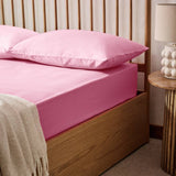 Argos Habitat Extra Deep Plain Pink Fitted Sheet - Single- Buy online at McGrocer