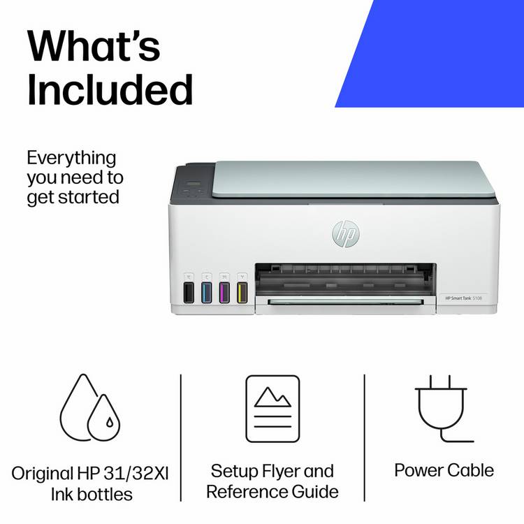 HP Smart Tank 5108 all-in-one wireless printer, imported from the UK