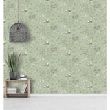 RHS Botanical Sketchbook Sage wallpaper 50cm x 10m (British brand)