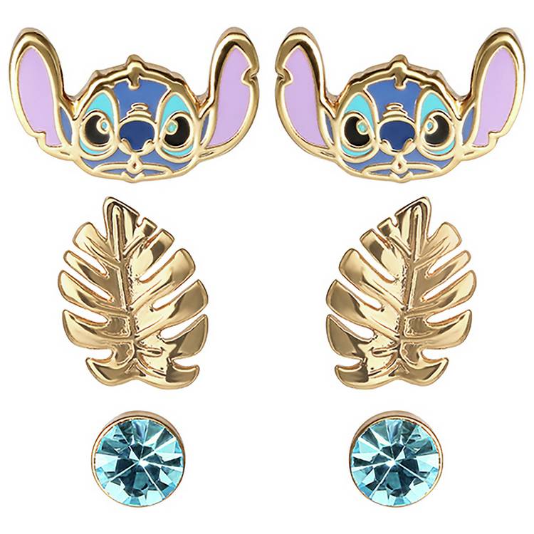 Disney Lilo & Stitch earring set pack of 3, imported from the UK