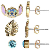 Disney Lilo & Stitch earring set pack of 3, imported from the UK