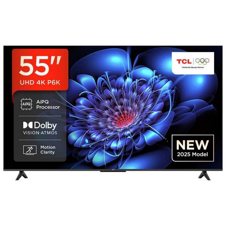 TCL 55P6K 55-inch 4K Smart TV (British brand)