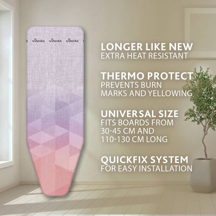 Vileda Diamond ironing board cover 130x45cm (British brand)