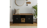 Argos GFW Lancaster 2 Door Shoe Storage Bench - Black- Buy online at McGrocer