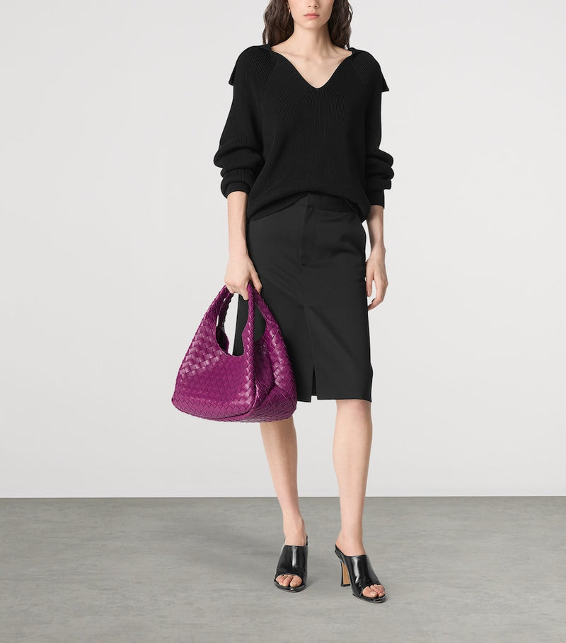 Bottega Veneta Campana medium leather shoulder bag, UK version