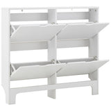 GFW narrow shoe storage cabinet white - British product