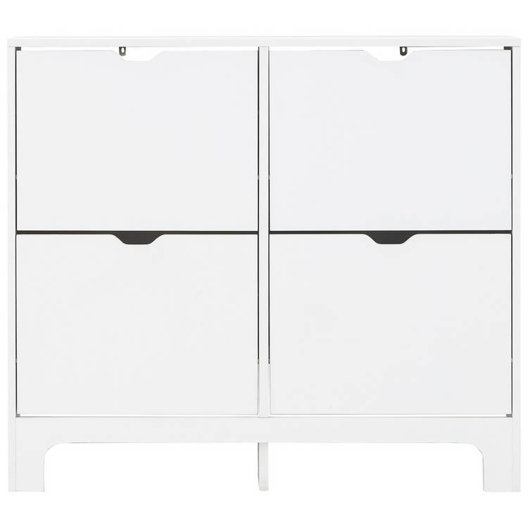 GFW narrow shoe storage cabinet white - British product