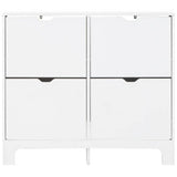 GFW narrow shoe storage cabinet white - British product