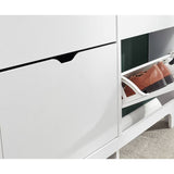 GFW narrow shoe storage cabinet white - British product