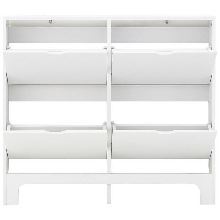 GFW narrow shoe storage cabinet white - British product