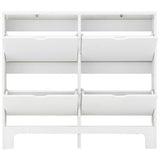 GFW narrow shoe storage cabinet white - British product