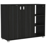 GFW shoe storage cabinet 2 door black finish, UK version