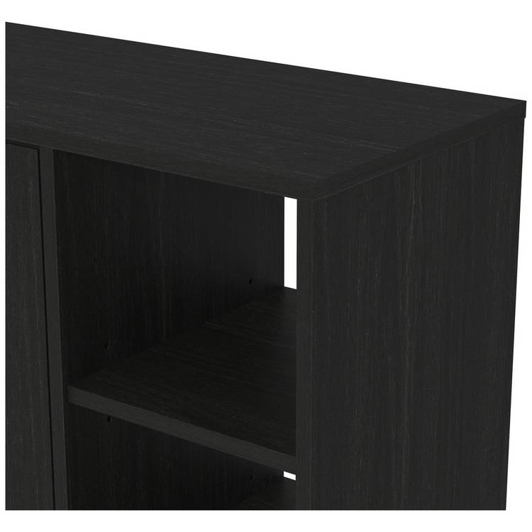 GFW shoe storage cabinet 2 door black finish, UK version