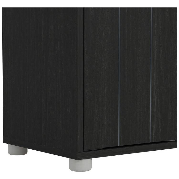 GFW shoe storage cabinet 2 door black finish, UK version
