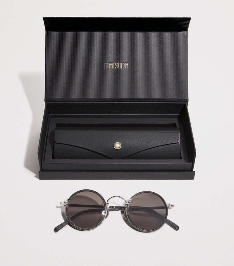 Matsuda M3100 round sunglasses handcrafted titanium, UK version