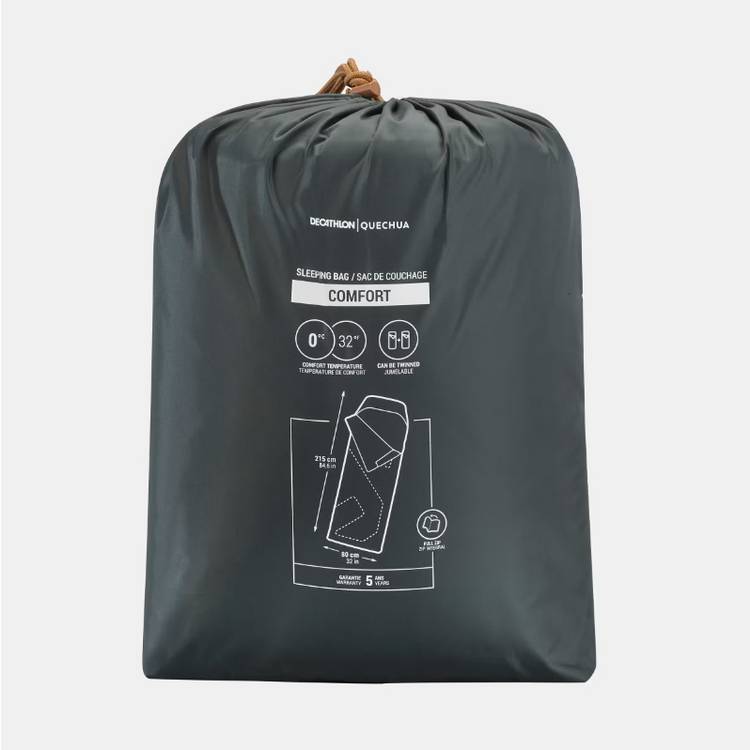 Decathlon sleeping bag 0°C green khaki - British product