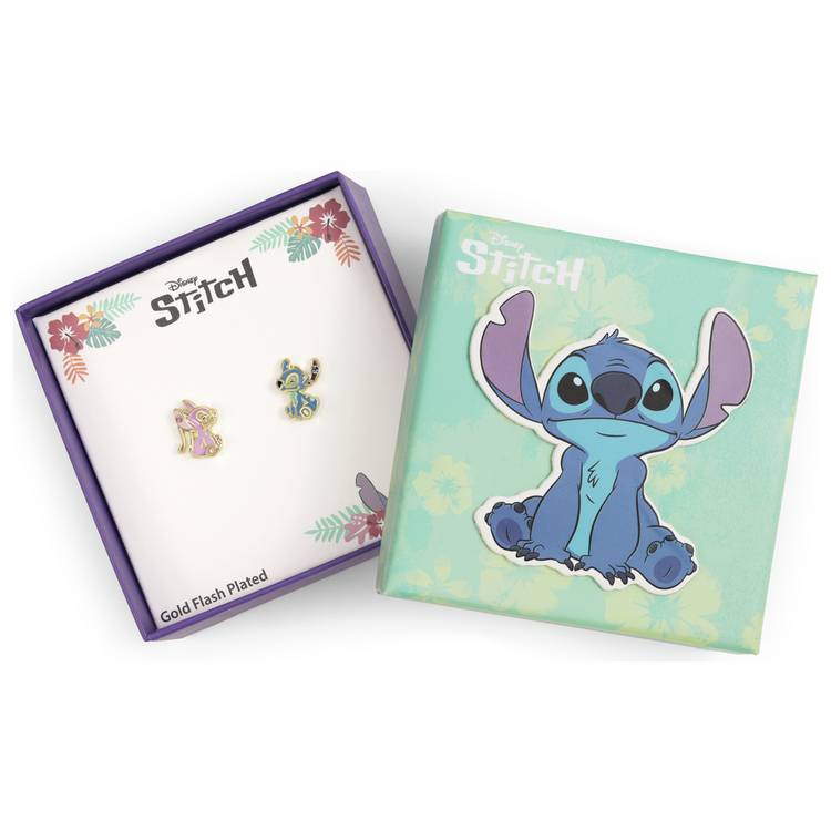 Disney Stitch and Angel mismatch stud earrings (British brand)
