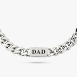 Revere silver DAD chain bracelet 21.5cm (British brand)