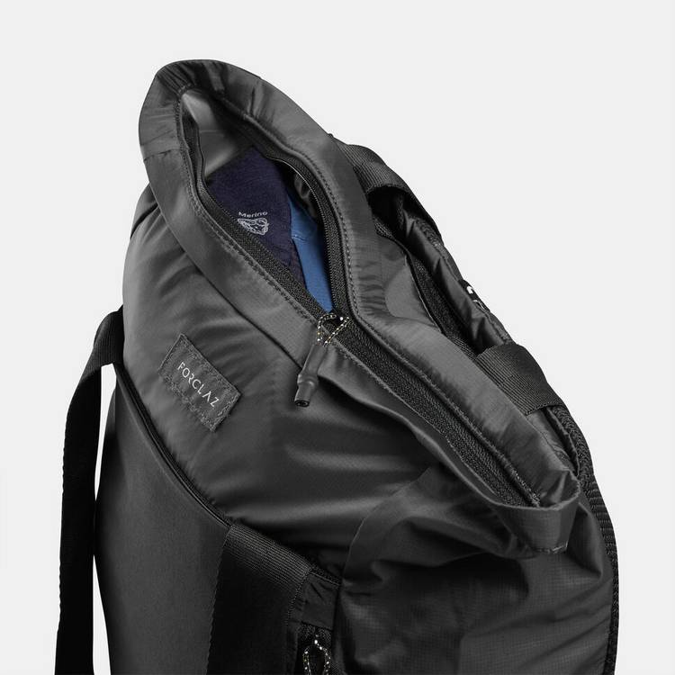 Decathlon 2-in-1 travel tote bag black 15L - British product