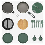 Decathlon 500 stainless steel camping cookset 2-person - imported from the UK