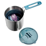 Decathlon stainless steel trekking cookset 2-person, UK version