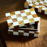 Argos Habitat Checkered Trinket Box - Brown- Buy online at McGrocer