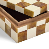 Habitat checkered trinket box brown - British product