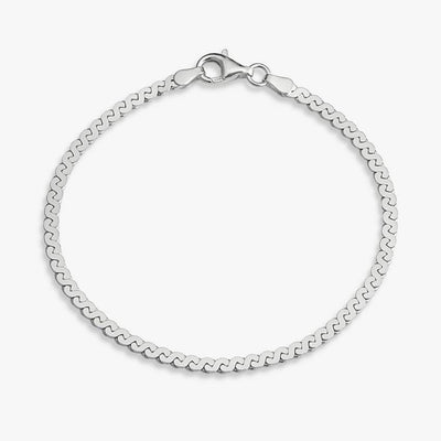 Argos Revere Sterling Silver Serpentine Chain Bracelet- Buy online at McGrocer