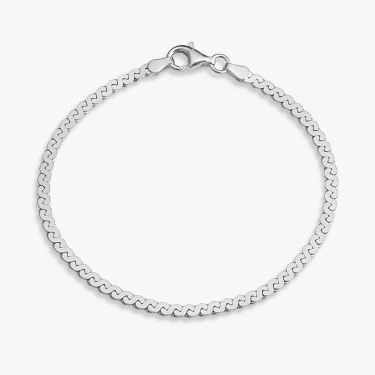 Revere sterling silver serpentine chain bracelet - British product