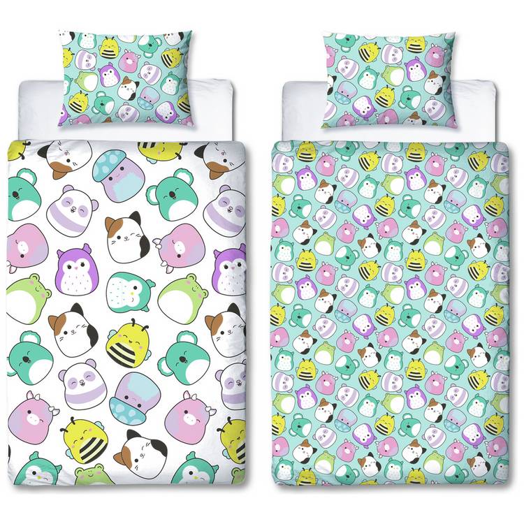 Squishmallows reversible kids bedding set single (British brand)
