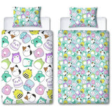 Squishmallows reversible kids bedding set single (British brand)