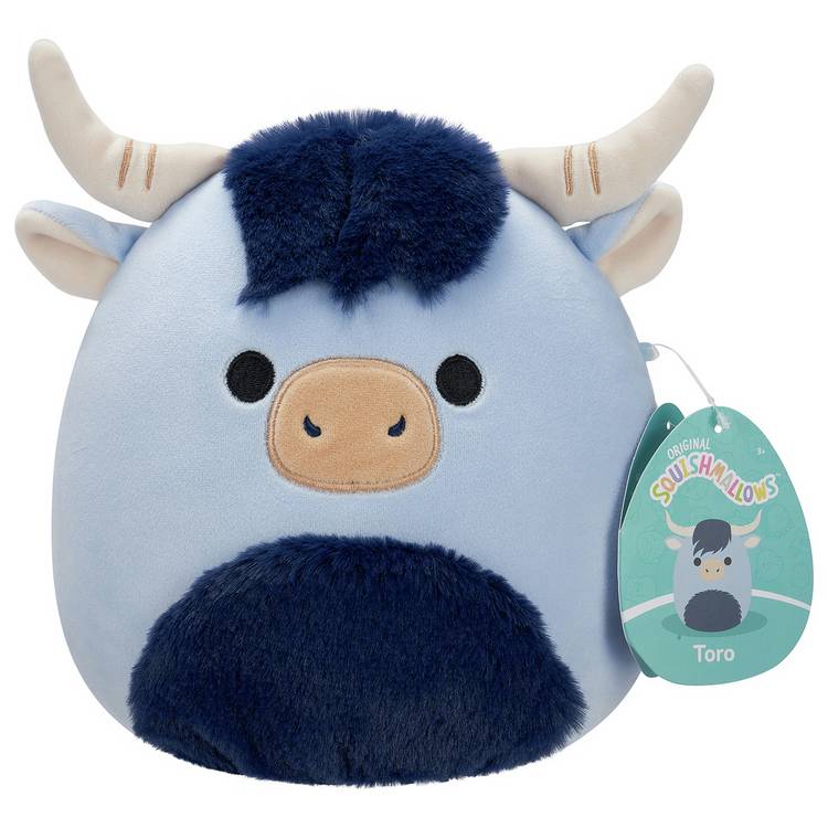 Squishmallows Toro blue Highland cow plush 7.5 inch - British product
