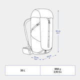 Decathlon backpack MH100 35L black (British brand)