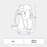 Decathlon MH500 hiking backpack 38L black (British brand)