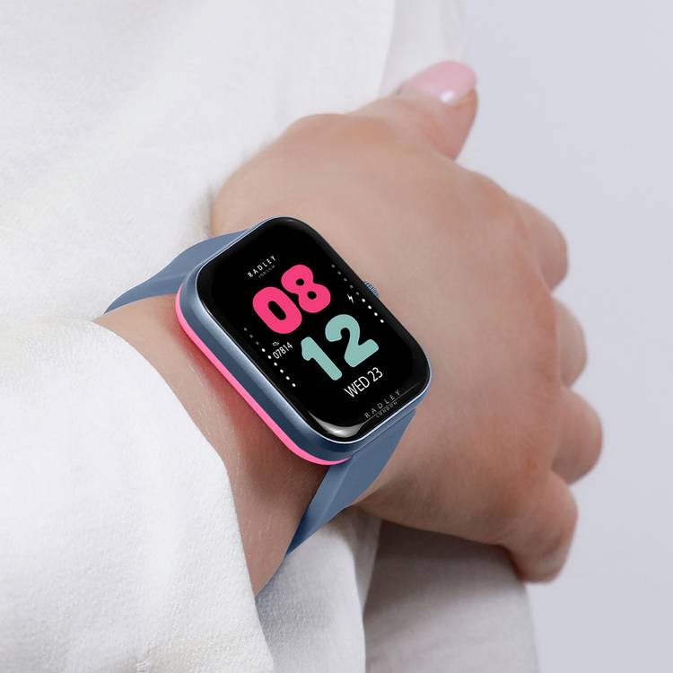 Radley Denim Blue smart watch with silicone strap - British product