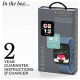 Radley Denim Blue smart watch with silicone strap - British product
