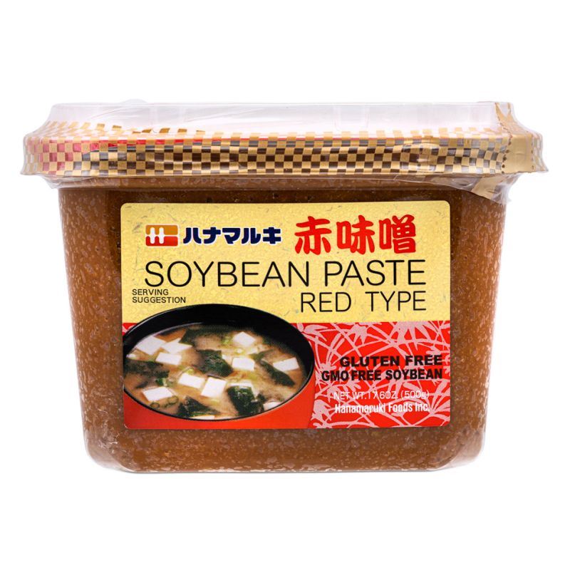 Hanamaruki red soybean miso paste, imported from the UK