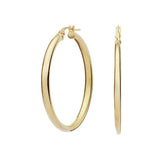 Revere 9ct gold creole hoop earrings 30mm, UK version