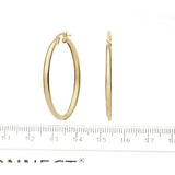 Revere 9ct gold creole hoop earrings 30mm, UK version