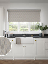 Next Next Fresca Grey Made to Measure Blackout Roller Blind- Buy online at McGrocer
