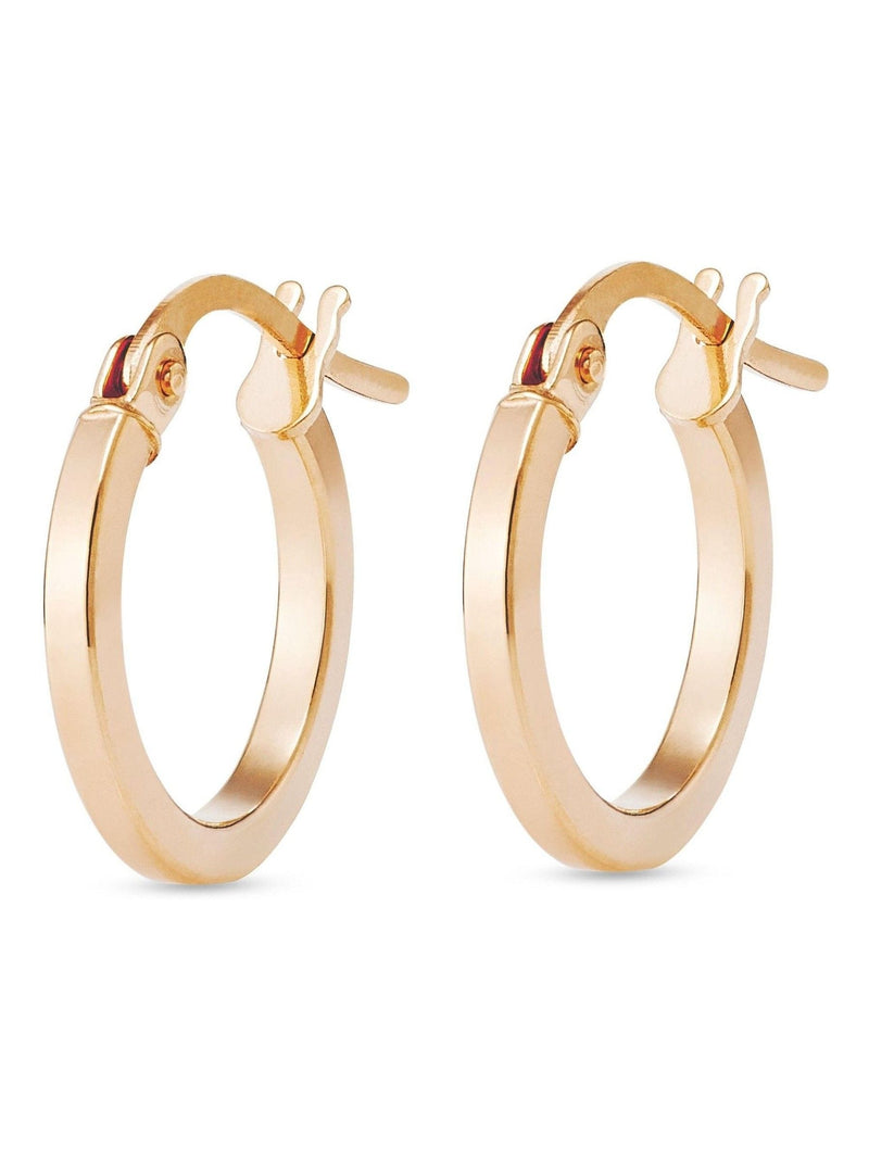 Beaverbrooks 9ct white gold hoop earrings - British product