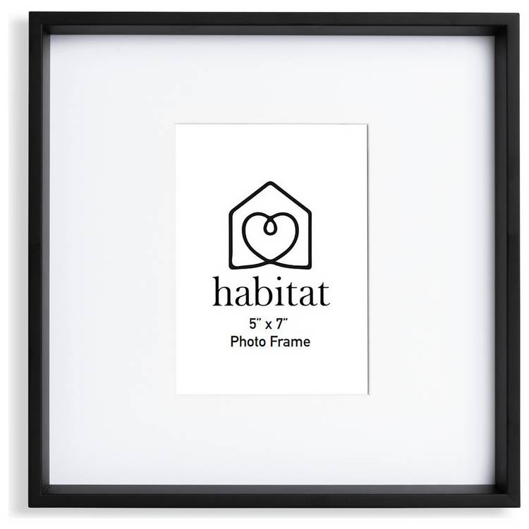 Habitat black wooden picture frame 5x7 inch, UK version