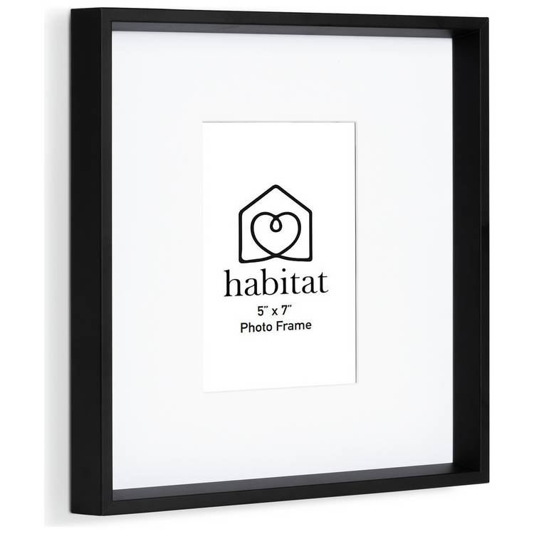 Habitat black wooden picture frame 5x7 inch, UK version