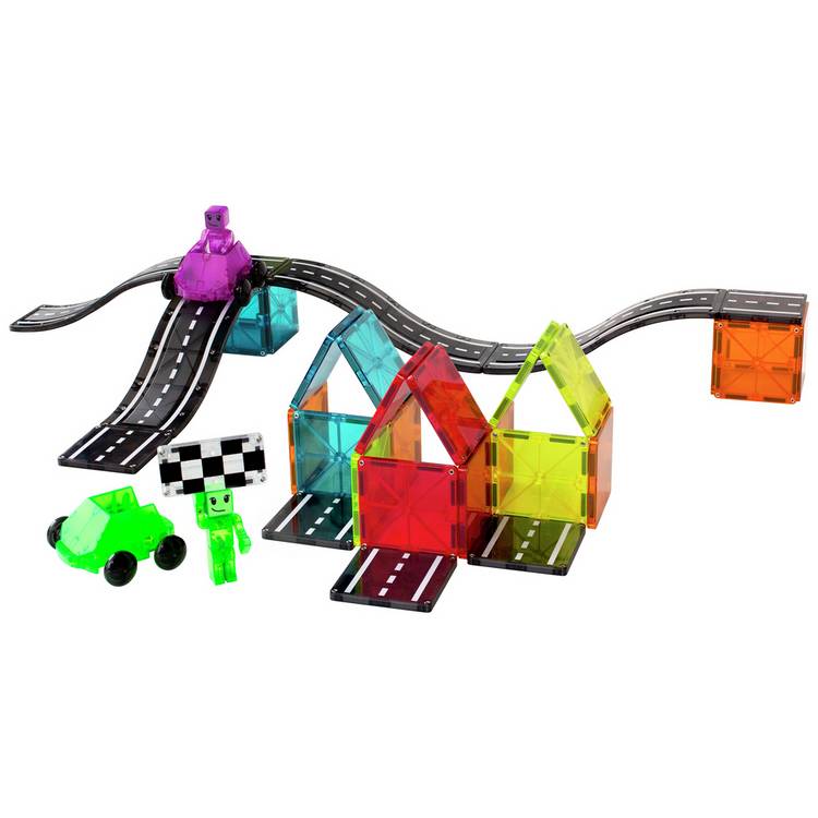 MAGNA-Tiles Downhill Duo building set 40 piece, imported from the UK