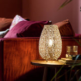 Argos Home fretwork table lamp 25.5cm (British brand)