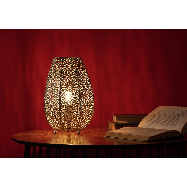 Argos Home fretwork table lamp 25.5cm (British brand)